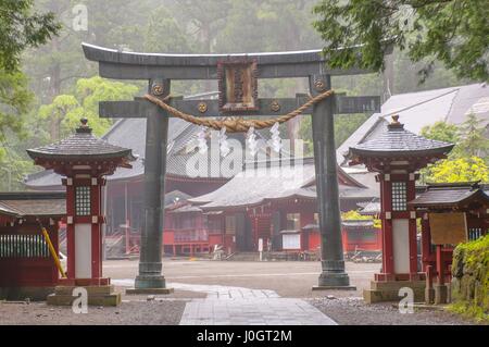 Nikko Santuario Futarasan situato tra Tosho-gu il sacrario e Taiyu-nel mausoleo nel 'shrines e templi di Nikko', Giappone. Foto Stock