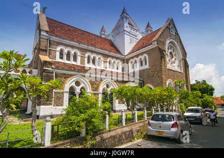 Chiesa anglicana di Tutti i Santi a Galle, Sri Lanka. La chiesa fu costruita nel 1871 ed è una delle più belle chiese anglicane in Sri Lanka Foto Stock