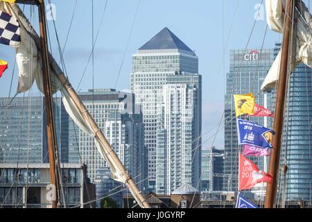 Londra: 12 aprile 2017. Rendez-Vous 2017 TALL SHIPS REGATTA hosted a Greenwich e Woolwich dal XIII - 16 Aprile. :Credit claire doherty Alamy/Live News. Foto Stock