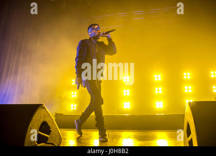 Bournemouth, Regno Unito. Il 13 aprile 2017. Kid live di inchiostro in corrispondenza di O2 Academy Bournemouth. Credito: Charlie Raven/Alamy Live News Foto Stock