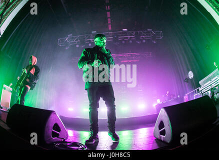 Bournemouth, Regno Unito. Il 13 aprile 2017. Kid live di inchiostro in corrispondenza di O2 Academy Bournemouth. Credito: Charlie Raven/Alamy Live News Foto Stock