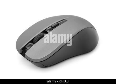 Il computer wireless mouse isolato su bianco Foto Stock