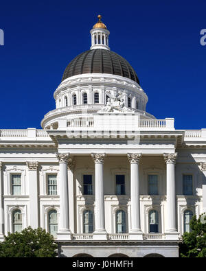 In California State Capitol Building a Sacramento, California sud vista. Foto Stock