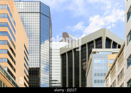 Denver, Stati Uniti d'America - 25 Maggio 2016: grattacieli appartenenti al World Trade Center office complesso edilizio. Foto Stock