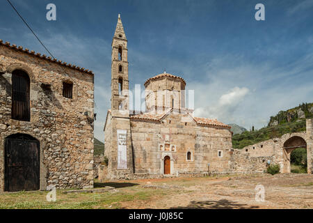 Kardamyli città vecchia, Messenia, Grecia. Foto Stock