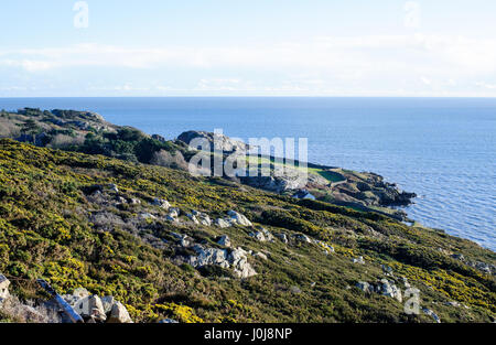Bel paesaggio di Howth peninsula in Irlanda Foto Stock