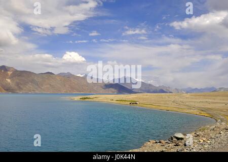 Lago Pangyong, India Foto Stock