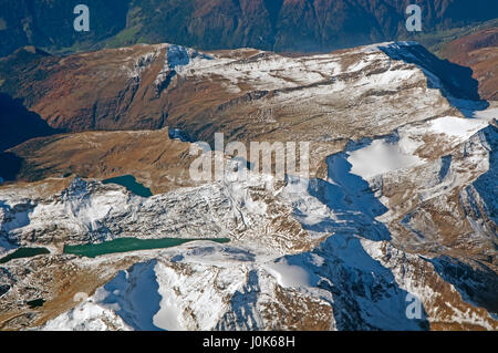 Le Alpi, vista aerea, Europa Foto Stock