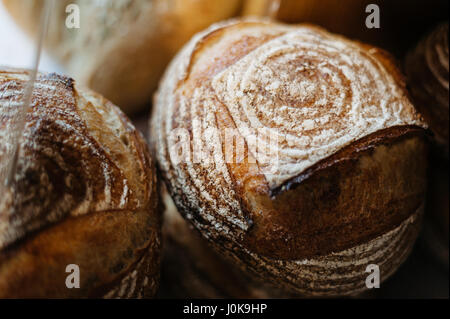 Le pagnotte di pane integrale Foto Stock