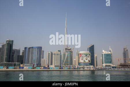 Business Bay e il nuovo centro cittadino,,Dubai EMIRATI ARABI UNITI Foto Stock