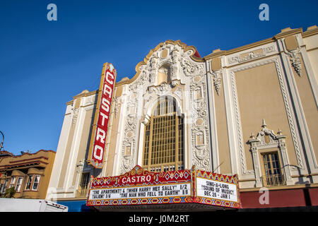 Castro Theatre - San Francisco, California, Stati Uniti d'America Foto Stock