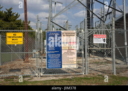 Gainesville regionale cella Utilities tower tower a Gainesville, Florida. Foto Stock