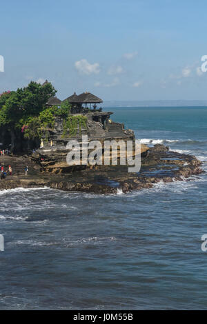 Vista dal Tempio Tanah Lot, Tabana, Occidentale di Bali, Indonesia Foto Stock