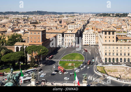 Piazza Venezia Foto Stock