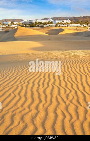 Maspalomas Sand Dunes National Park, Isole Canarie, Gran Canaria, Spagna Foto Stock