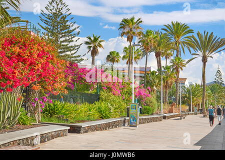 Playa de Ingles Promenade, Gran Canaria, Spagna Foto Stock