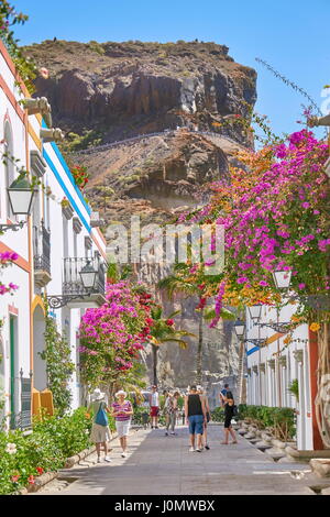 Puerto de Mogan, Gran Canaria, Isole Canarie, Spagna Foto Stock