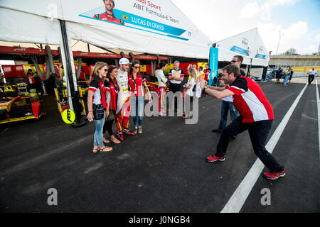 E Formula Racing per le strade di Miami USA Foto Stock