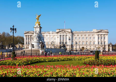 Victoria Memorial, Buckingham Palace, London Foto Stock