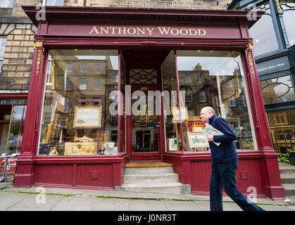 Galleria d'arte nel nuovo quartiere della città di Edimburgo in Scozia, Regno Unito Foto Stock