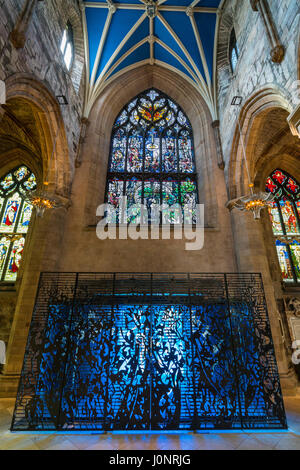 Ingresso alla Cattedrale di St Giles a Edimburgo, Scozia, Regno Unito Foto Stock