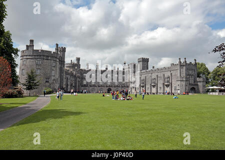 Castello di Kilkenny e motivi, Kilkenny, Irlanda (Eire). Foto Stock
