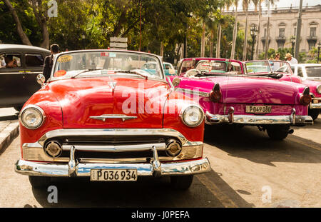 Classic American Car, Havana, Cuba Foto Stock