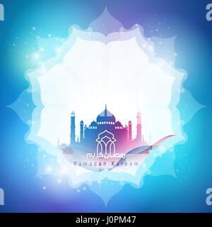 Il Ramadan Kareem saluto sfondo banner Illustrazione Vettoriale