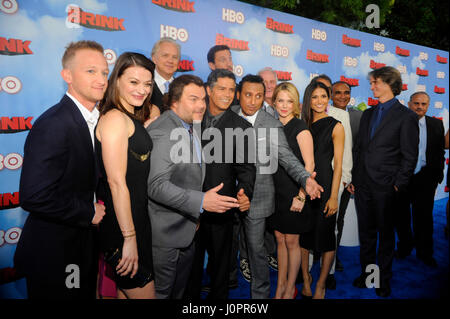 Jack Black (c) e membri del cast di The Brink frequentare HBO 'l'orlo' Los Angeles Premiere al Paramount Theatre il Paramount Studios molto su giugno 8th, 2015 a Los Angeles, California. Foto Stock