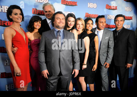 Jack Black (c) e membri del cast di The Brink frequentare HBO 'l'orlo' Los Angeles Premiere al Paramount Theatre il Paramount Studios molto su giugno 8th, 2015 a Los Angeles, California. Foto Stock