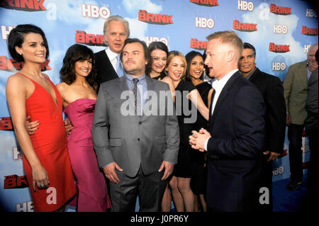 Jack Black (c) e membri del cast di The Brink frequentare HBO 'l'orlo' Los Angeles Premiere al Paramount Theatre il Paramount Studios molto su giugno 8th, 2015 a Los Angeles, California. Foto Stock