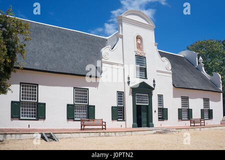 Fine esempio Cape Dutch Architecture Homestead Groot Constantia Città del Capo Sud Africa Foto Stock