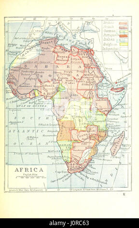Questa immagine tratta da "la Geografia dell'Africa" offre approfondimenti sulle caratteristiche geografiche del continente africano. Il libro fornisce informazioni dettagliate sul paesaggio fisico, i confini politici e le regioni storiche dell'Africa. Foto Stock