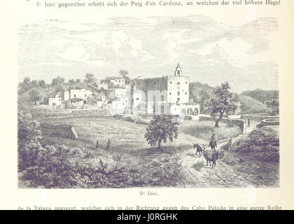 Questa immagine è tratta dalla pagina 86 di *Die Balearen*, un'opera illustrata di Louis Salvator, Arciduca d'Austria, che mostra le Isole Baleari attraverso parole e immagini in un'edizione ridotta. Foto Stock