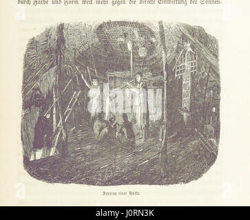 "Reise der österreichischen Fregatte Novara" racconta il viaggio globale del 1857-1859 della fregata austriaca Novara sotto il commodoro B. von Wüllerstorf-Urbair, con osservazioni scientifiche e geografiche di A. v. Humboldt. Foto Stock