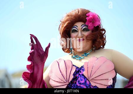 Weymouth panto dame Lee Redwood Foto Stock