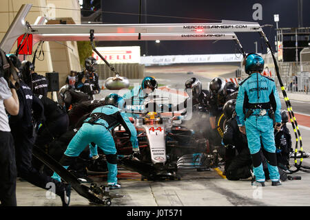 Sakhir, Bahrain. Xvi Apr, 2017. | Utilizzo di credito in tutto il mondo: dpa/Alamy Live News Foto Stock