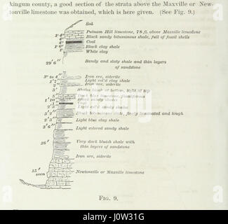 Servizio Geologico di Ohio. Parte I. relazione dei progressi compiuti nel 1869 (1870). Da J. S. Newberry, chief geologo, ecc. Parte II. Relazione del progresso nel secondo distretto, da E. B. Andrews. Parte III. Relazione sulla geologia della Contea di Montgomery, da E. Orton. [Con mappe.] Foto Stock