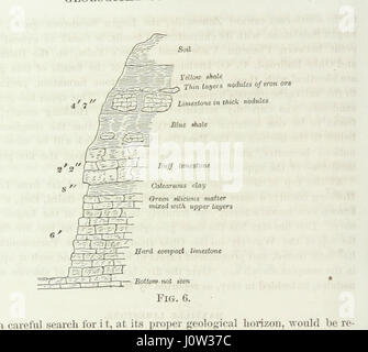 Servizio Geologico di Ohio. Parte I. relazione dei progressi compiuti nel 1869 (1870). Da J. S. Newberry, chief geologo, ecc. Parte II. Relazione del progresso nel secondo distretto, da E. B. Andrews. Parte III. Relazione sulla geologia della Contea di Montgomery, da E. Orton. [Con mappe.] Foto Stock