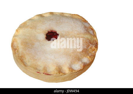 Torta di ciliegie cosparsa di zucchero Foto Stock