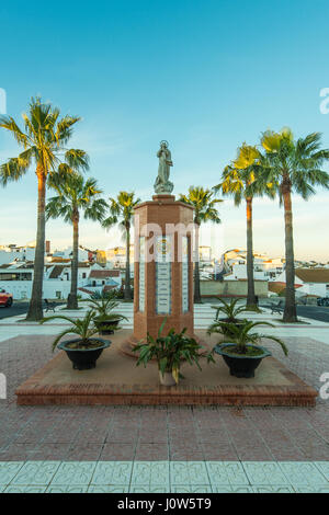 I monumenti in Palos de la Frontera,Huelva,Spagna. Foto Stock