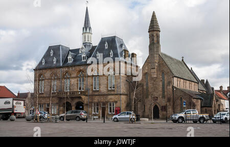 Town Hall, Bishop Auckland,Co.Durham,l'Inghilterra,UK Foto Stock