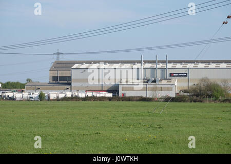 Spazzola a società di produzione in loughborough Foto Stock