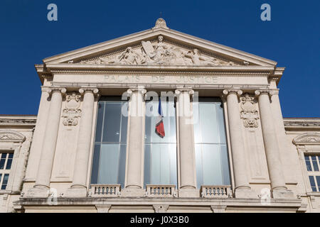 Francia, Nizza, tribunali "Palais de Justice". Foto Stock