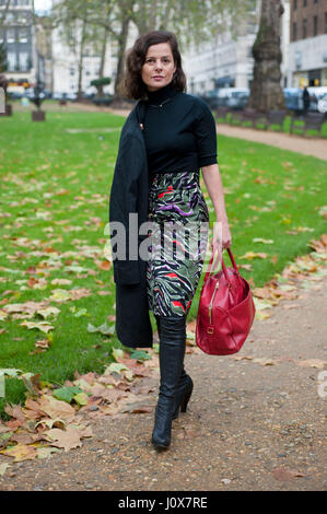 Harriet Quick, scrittore di moda, raffigurato in Berkley Square London W1 17 Dicembre 2013 Foto Stock