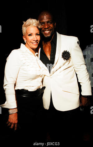 Terry equipaggi e Rebecca King-Crews frequentando il BET Awards Afterparty al Roosevelt a Hollywood. Foto Stock