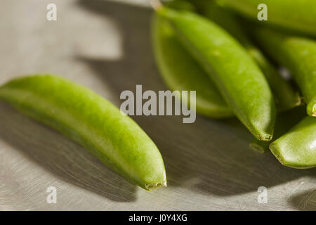 Materie interi di zucchero piselli a scatto Foto Stock