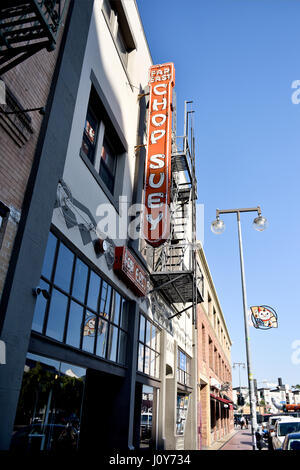 Chop Suey Ristorante in Little Tokyo, Los Angeles, California Foto Stock