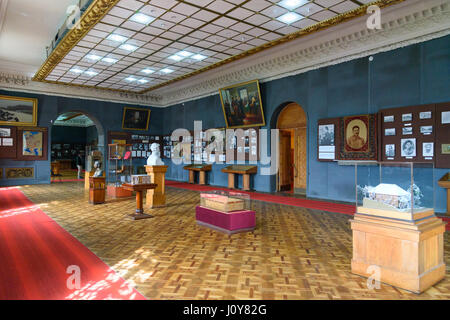 Gori, Georgia - 28 Settembre 2016: Museo di Joseph Stalin a Gori. Nella città dove Stalin è nato. Prima sala raccontano di Stalin Foto Stock