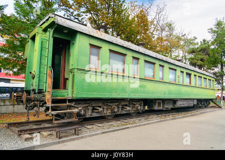 Gori, Georgia - 28 Settembre 2016: Museo di Joseph Stalin a Gori. Nella città dove Stalin è nato. Armored ferrovia privata auto di Joseph Stalin Foto Stock